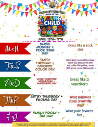 Pre-K Week of the Young Child April 13 - 17th